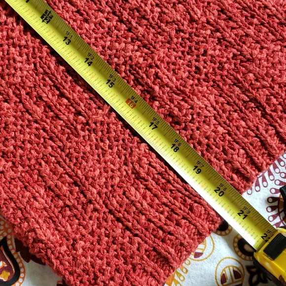 RENEE TENER for Jeanne Pierre 3 button Cap sleeve large weave knit sweater SZ.S - Picture 7 of 7